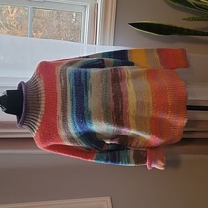 Gap Rainbow Striped Turtleneck Sweater